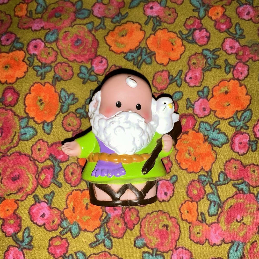 Fisher Price Little People Noah Ark Bible Story Figure Green‎ Robe Dove 2007